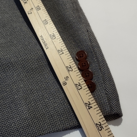 Oak Creek Men's Sport Coat Silk Wool Cashmere Blend 41L Herringbone Pattern - Picture 8 of 11